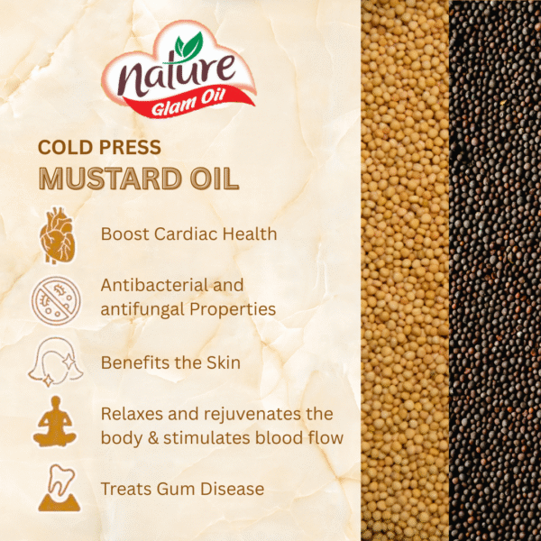 Nature Glam Mixed Mustard Oil 2L - Image 3
